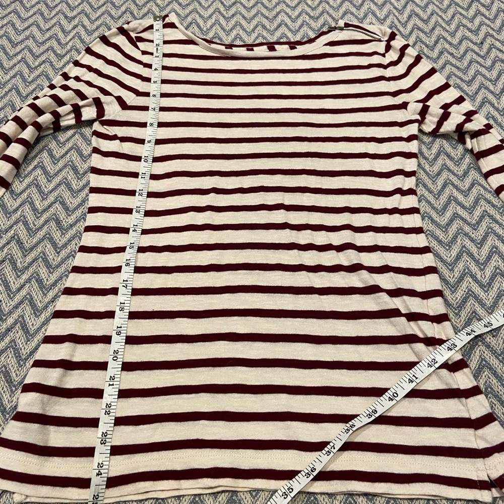 Loft Cotton Long Sleeve Top Medium - Picture 7 of 7
